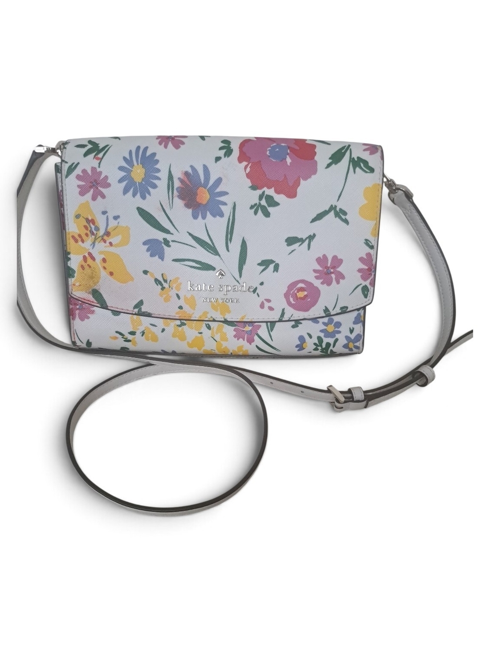 kate spade Floral Crossbody Bag - Pastel Pink, Yellow, Blue, Green